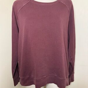 Athleta Burgundy Knit Top